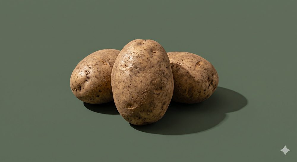 Frisch geerntete Bio-Kartoffeln